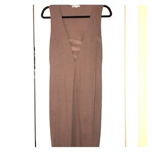 Low front rubbed dress